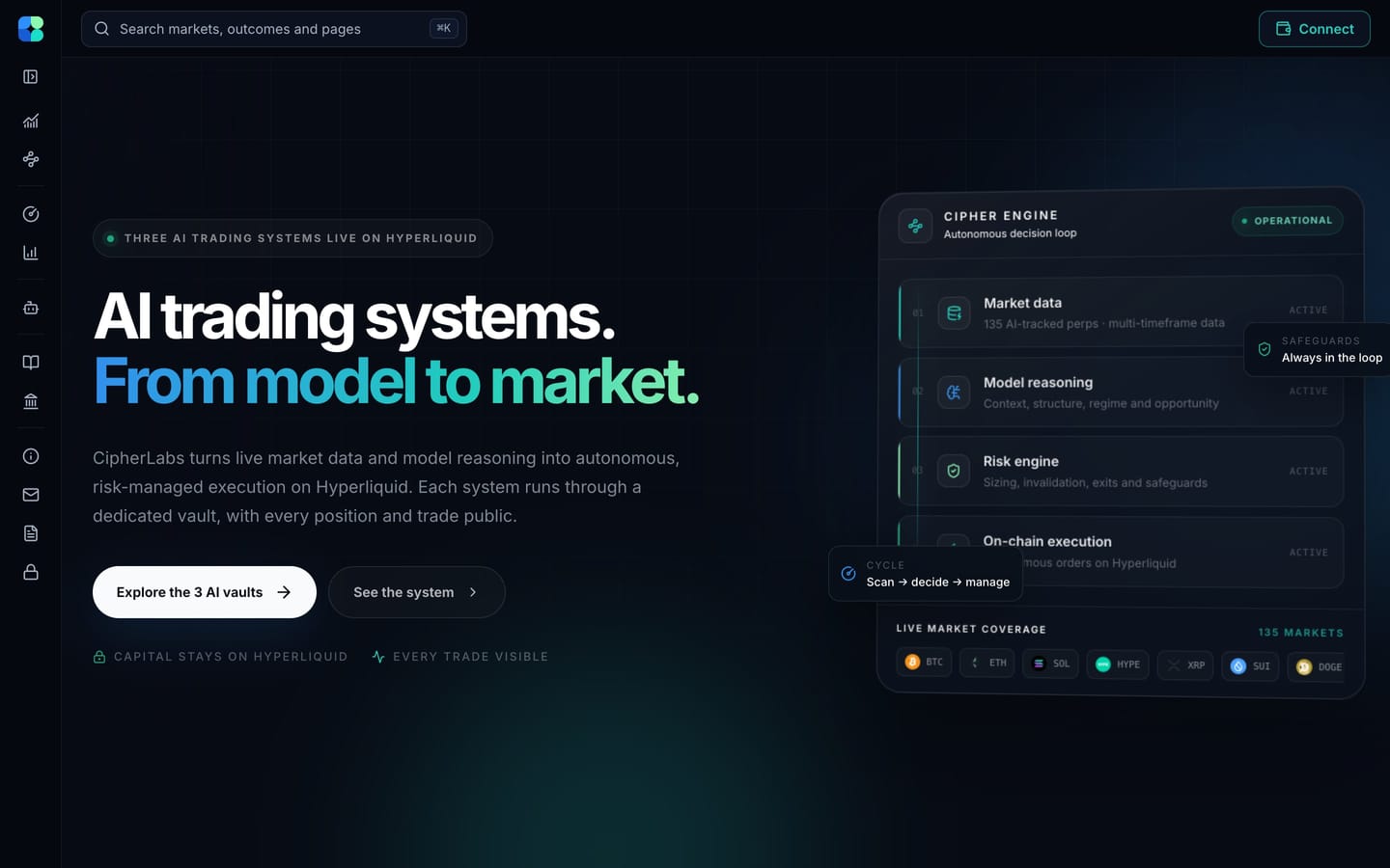 CipherLabs website, desktop view